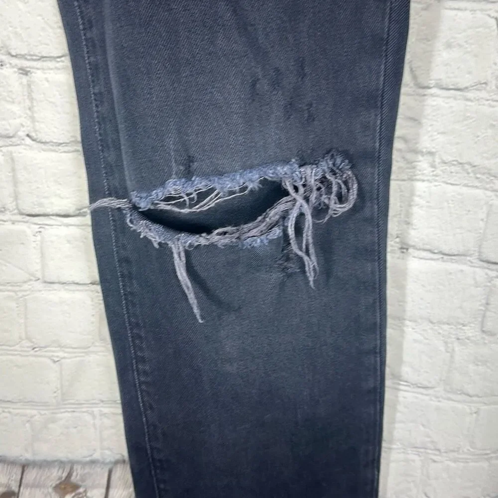 Levi’s Men’s 511 Black Slim Fit Distressed Destroyed Jeans‎ Denim size 32 x 32